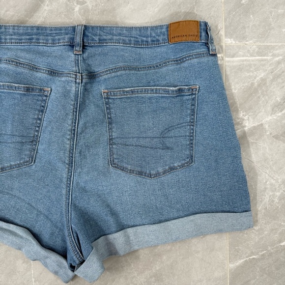 Women’s American Eagle Stretch Mom Short Denim Jean Shorts Plus Size 16 - Picture 8 of 14